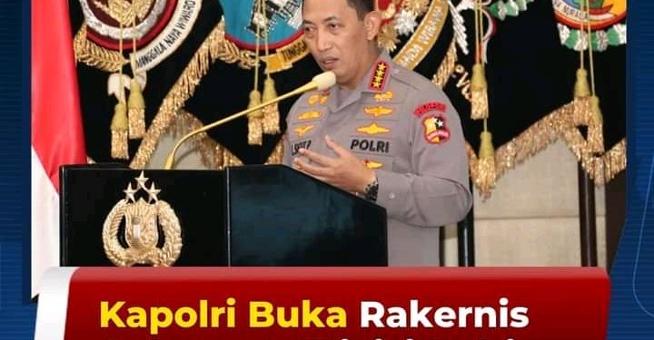 Kapolri Buka Rakernis Gabungan Divisi Polri T.A. 2023