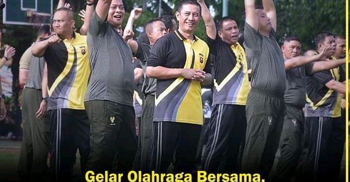 Perkuat Sinergitas Antara Tni dan Polri Khususnya Provinsi Jambi,Danrem Lakukan Olaraga Bersama Kapolda Jambi