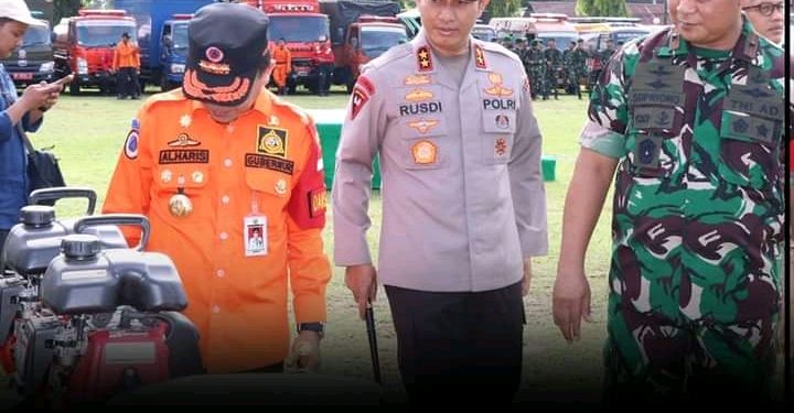 Kapolda Jambi Ikuti Pelaksanaan Apel Siaga Darurat Bencana