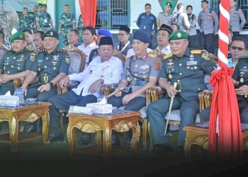 Kapolda Jambi Irjen Pol. Rusdi Hartono hadiri pelaksanaan upacara serah terima  Jabatan Danyon Raider 142/KJ