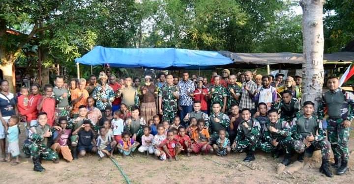 Air Mata di Perbatasan RI-PNG Iringi Perpisahan Satgas Yonif 511/DY