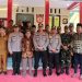 Kapolres Musi Banyuasin AKBP Imam Safii S.I.K., M.Si didampingi Wakapolres Muba Kompol Malik Fahrin Husnul Aqif SH. SIK, Para PJU Polres Muba dan Kapolsek Keluang meresmikan Pospol Dawas setelah menjalani proses renovasi