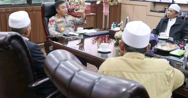 Kapolda Jambi Terima Silahturahmi Majelis Permusyawaratan Pengasuh Pesantren Indonesia (MP3I) Pusat dan Provinsi Jambi