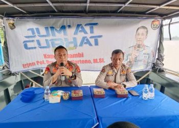 Polda Jambi menggelar program Jumat Curhat membuka ruang untuk masyarakat menyampaikan aspirasi serta kritik kepada Polri