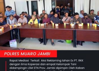 penjelasan pihak BPHL Wilayah IV Jambi dan Kanwil ATR/BPN Provinsi Jambi bahwa lahan eks HGU PT. RKK berdasarkan hasil putusan hukum lahan tersebut merupakan kawasan hutan yang berada pada izin PT. Wirakarya Sakti