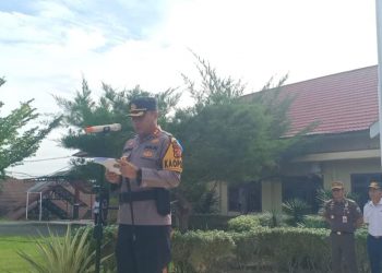 Kapolres Muaro Jambi AKBP Muharman Artha SIK Pimpin Apel Gelar Pasukan Operasi Patuh  Tahun 2023