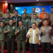 Danrem 042/Gapu Brigjen TNI Supriono, S.IP., M.M. bersama sejumlah jajarannya menerima kunjungan Kerja Kepala BNPB RI Letjen TNI Suharyanto, S.Sos., M.M. ke Provinsi Jambi dalam rangka Rapat Koordinasi penanganan Karhutla