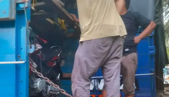 Tim Resmob Polda Jambi Berhasil Amankan 2 Unit Mobil Truk Membawa 36 Unit Motor Tanpa Surat Izin Yang Resmi
