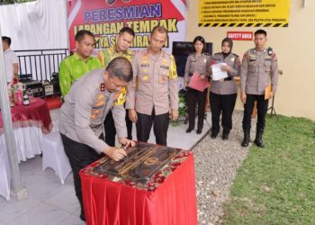Kapolda Sumut Resmikan Lapangan Tembak Tantya Sudhirajati Mapolres Serdang Bedagai
