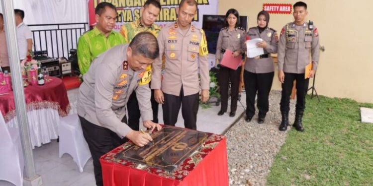 Kapolda Sumut Resmikan Lapangan Tembak Tantya Sudhirajati Mapolres Serdang Bedagai