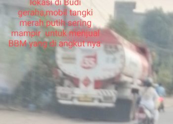 Diduga Mobil Tangki Merah Putih Pertamina Sering Mampir ke Warung Penampungan BBM di Budi Geraha