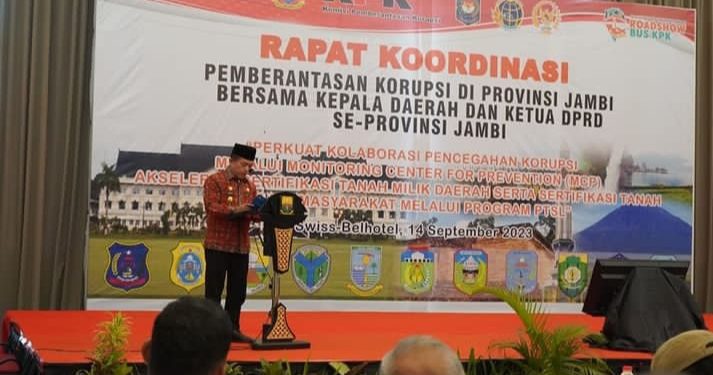 Gubernur Al Haris Nyatakan Pemprov Jambi Siap Perkuat Kolaborasi Pemberantasan Korupsi